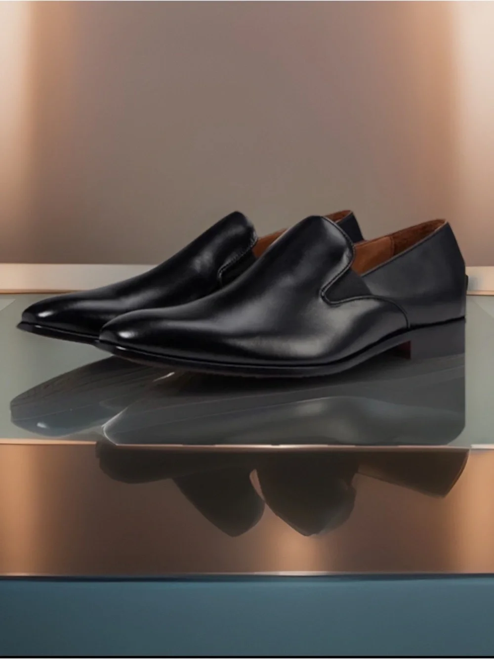 Massimo Matteo Slip-on Loafers Classic Loafer Leather & Padded Leather Insole 9M